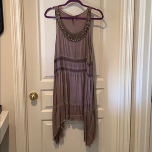 Black Swan Purple dress with beaded neckline